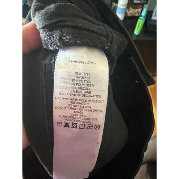 AX Armani Exchange Women’s Black Super Skinny Stretch Biker Jeans – Size 29 - Picture 2 of 8